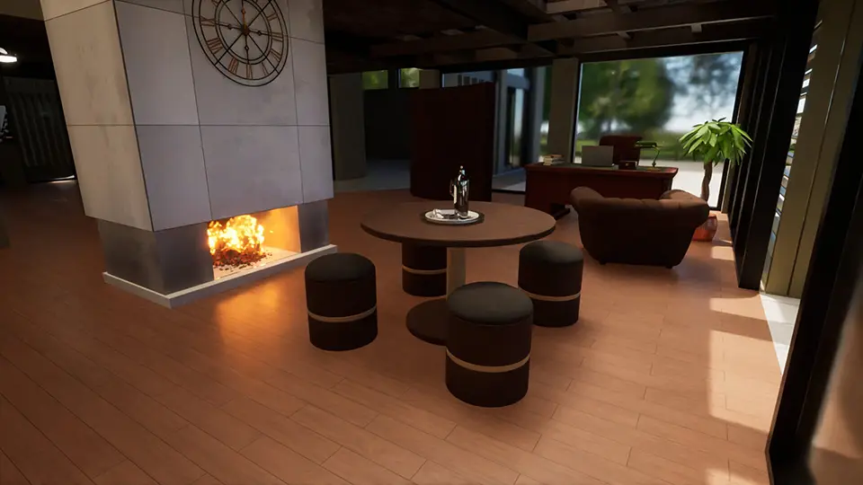 fireplace rendering