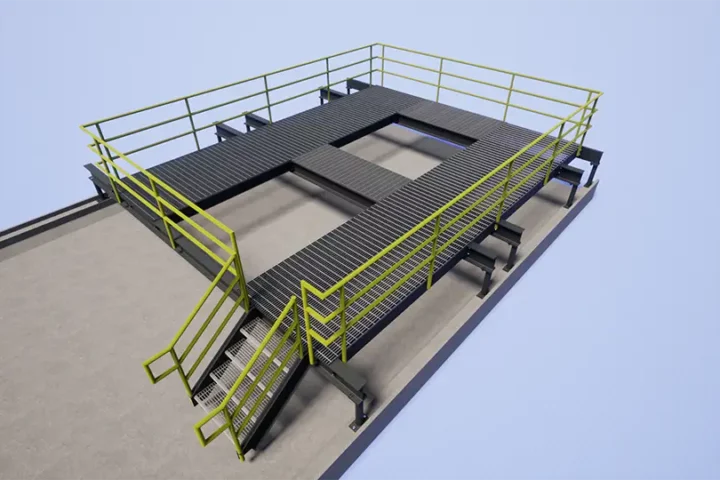 industrial access platform rendering