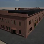 model of an old factory building
