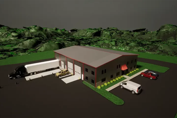 warehouse full view rendering
