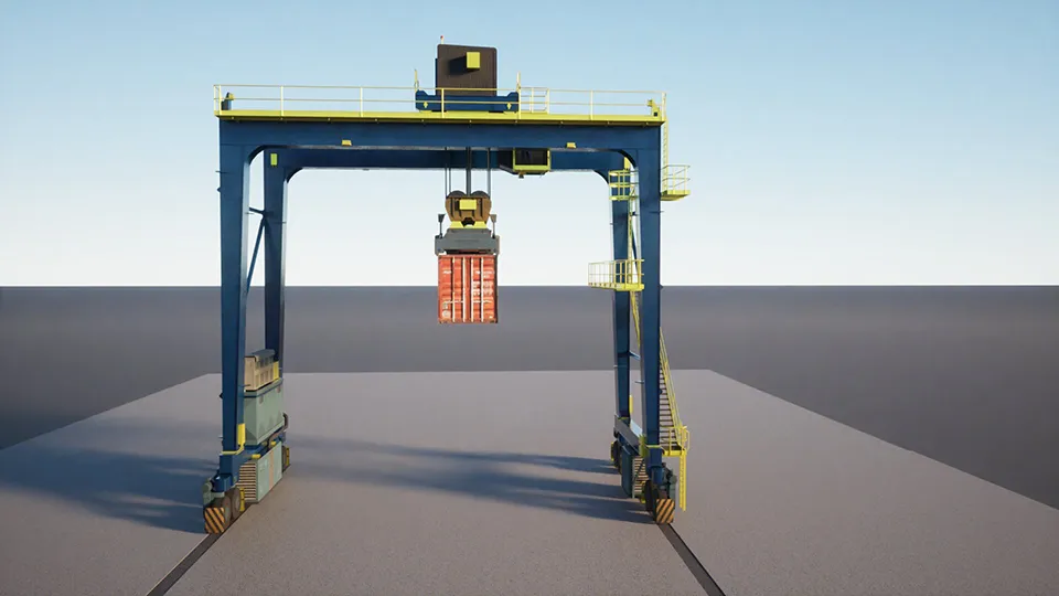gantry crate front view