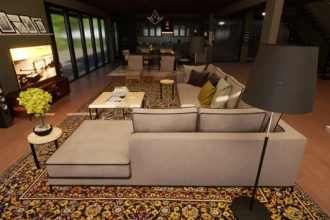 living room view