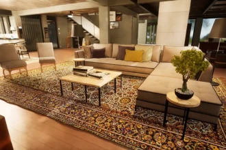 living room rendering
