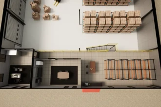 warehouse floorplan office - upper