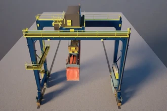 elevated rendering of gantry crane