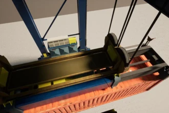 gantry crane lifting load