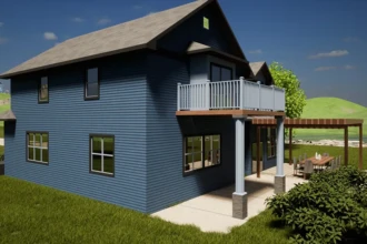 back yard rendering