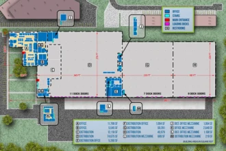 warehouse floor plan