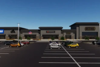 shopping center 3D elevation