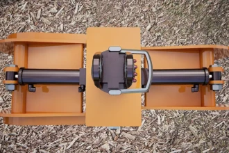 top view of logging grapple