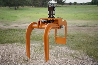 outer tine of logging grapple