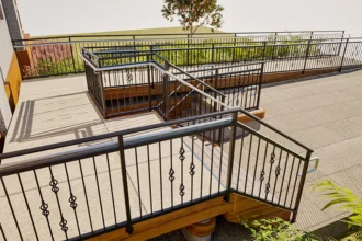 decorative railings for apartment building