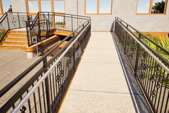 handicap ramp for public building