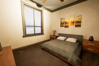 condo master bedroom