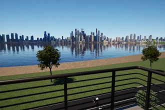 view from patio