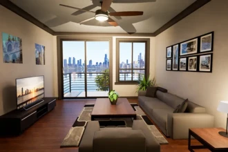 family room daytime view