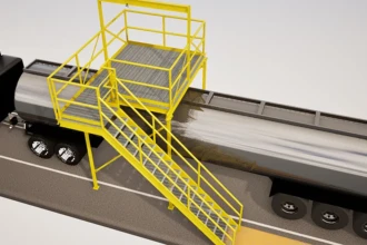 platform to access tanker trailer