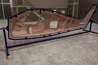 fuselage rotation cart