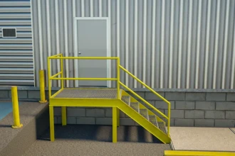 industrial building access stairs
