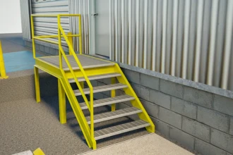 access steps for shipping door