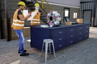 industrial workstation table
